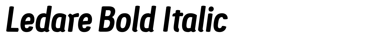 Ledare Bold Italic